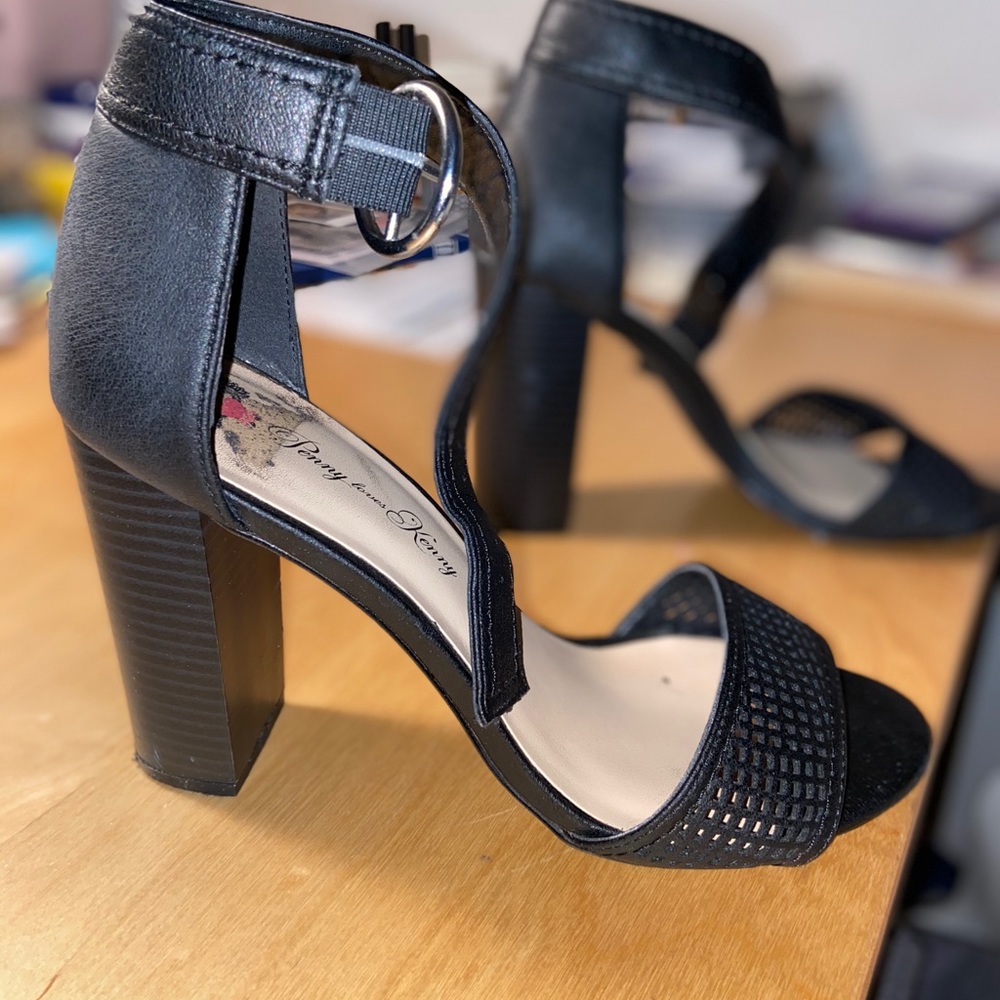 Black heels open toed
